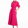Mela Purdie Pace Dress Raspberry
