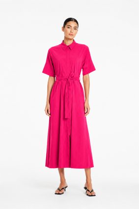 Mela Purdie Pace Dress Raspberry