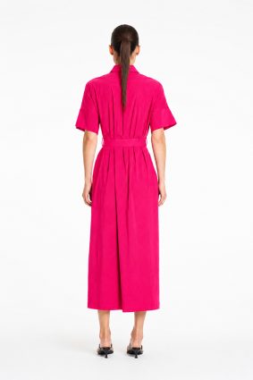 Mela Purdie Pace Dress Raspberry