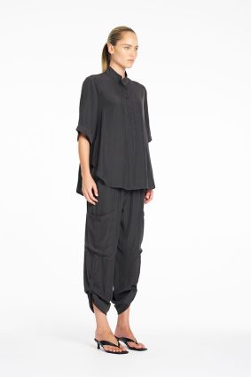 Mela Purdie Tab Swish Top in Plaza Bark