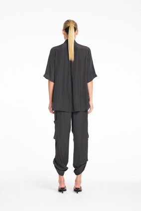 Mela Purdie Tab Swish Top in Plaza Bark