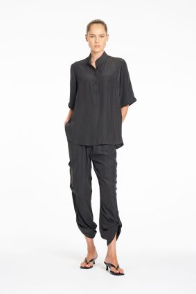 Mela Purdie Tab Swish Top in Plaza Bark