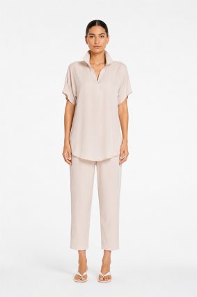 Mela Purdie Tapered Flat Pant Fawn