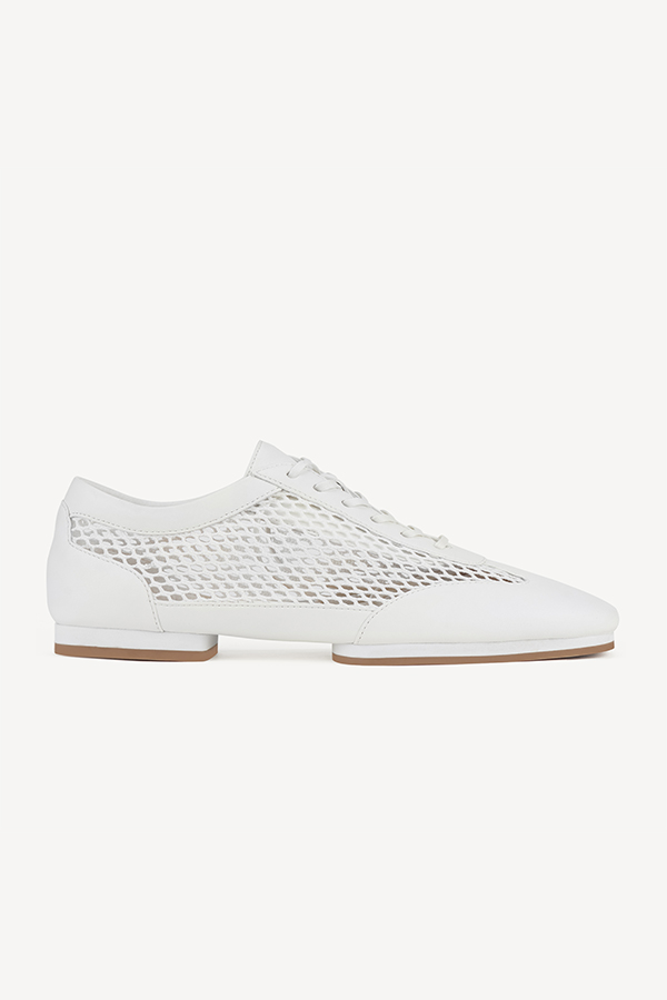 Rollie Remy White lace-up shoe with mesh panel detail