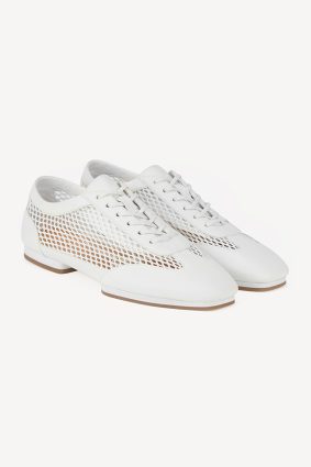 Rollie Remy White lace-up shoe with mesh panel detail