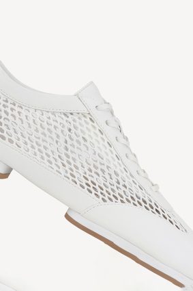 Rollie Remy White lace-up shoe with mesh panel detail