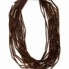 Rosalba Galati Glass Beads Bronze Necklace