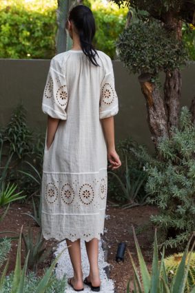 Rose and Rose Magnolia Blended Dress in Natural