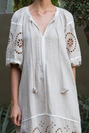 Rose and Rose Magnolia Blended Dress in Natural