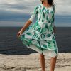Alquema 3/4 Sleeve Smash Pocket Dress Gatsby featuring fine bodice pleats and crushed skirt