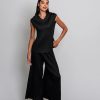 Alquema Simply Pleat V Tank in Black