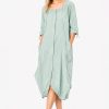 Black Label Mint 3/4 Sleeve Cocoon Dress with Tie Detail