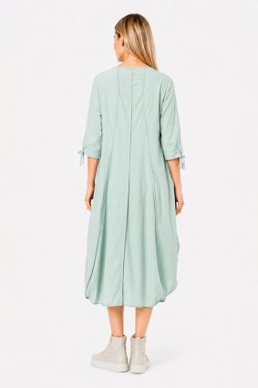 Black Label Mint 3/4 Sleeve Cocoon Dress with Tie Detail