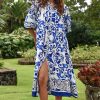 Curate Now And Then Dress in Blue Tile by Curate