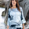 Kokomarina Tsumari Blouse Original - Relaxed Three-Quarter Sleeve Blouse