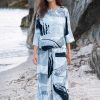 Kokomarina Urazo Pant Original - Flowing Wide-Leg Abstract Print Pant