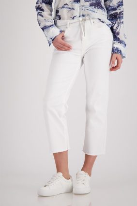 Monari Cream Greta's Jeans Belt Pants