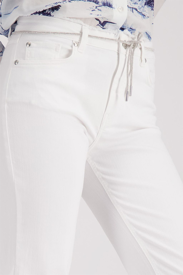 Monari Cream Greta's Jeans Belt Pants