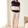 Peruzzi Linen Trouser Sand featuring a re