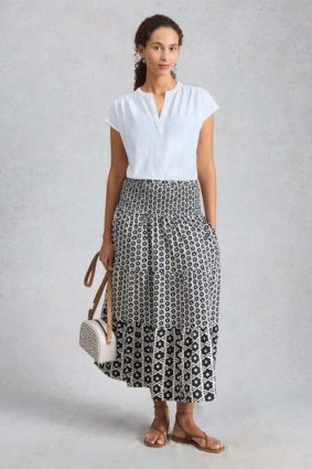 White Stuff Marissa Jersey Maxi Skirt Blackprint