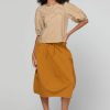 Boom Shankar Guru Skirt Turmeric cotton linen skirt