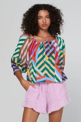 Boom Shankar Lucia Top Liquorice Stripe - Image 6