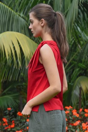 Coop Top Knot Red