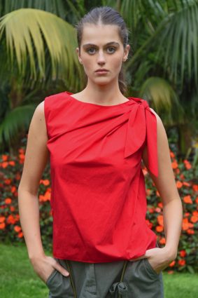 Coop Top Knot Red