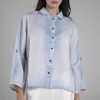 Elemente Clemente Blouse Tege Bleach Denim with relaxed boxy silhouette