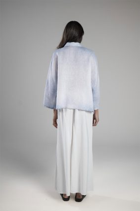 Elemente Clemente Blouse Tege Bleach Denim with relaxed boxy silhouette