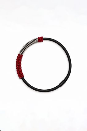 Jolly Venezia handcrafted red Murano glass necklace