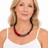 Jolly Venezia handcrafted red Murano glass necklace
