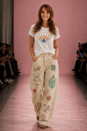 Me369 Sia T-Shirt Sunshine featuring radiant sun and evil eye graphic print