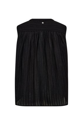 Mos Mosh black sleeveless summer blouse