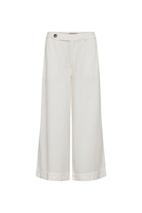 Mos Mosh white cotton blend summer pants