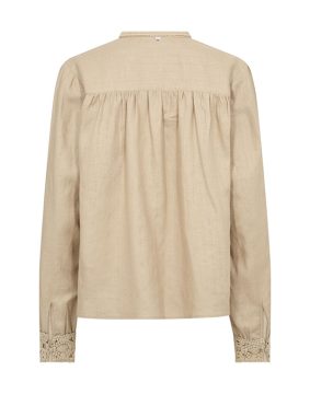 Mos Mosh Evanda LS Blouse Twill with broderie anglaise detailing