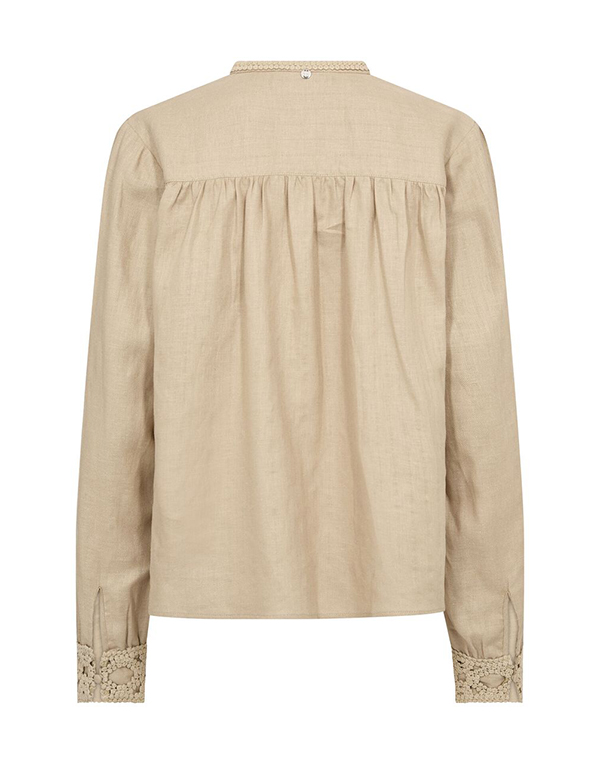 Mos Mosh Evanda LS Blouse Twill with broderie anglaise detailing