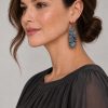 Neo Flat pearlgrey square neoprene drop earrings